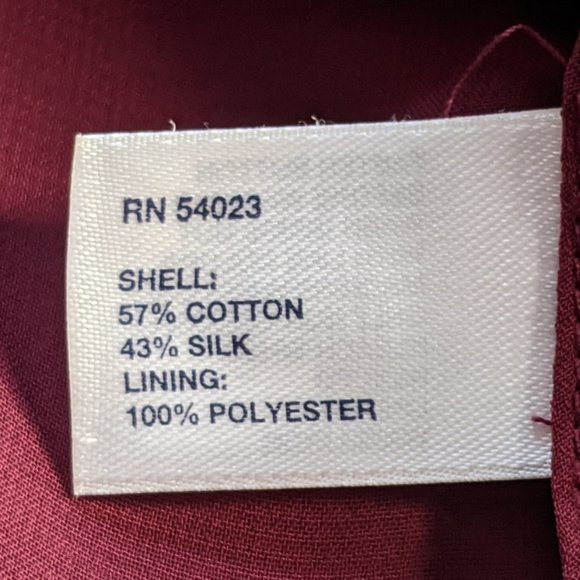 EUC Gap Burgundy Red Cotton/Silk Tank/Cami - Small - Picture 8 of 11